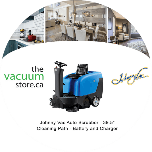 Johnny Vac Auto Scrubber - Chemin de nettoyage de 39,5" - Batterie et chargeur