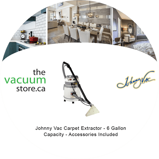 Johnny Vac Carpet Extractor - 6 Gallon Capacity - Accessories Included