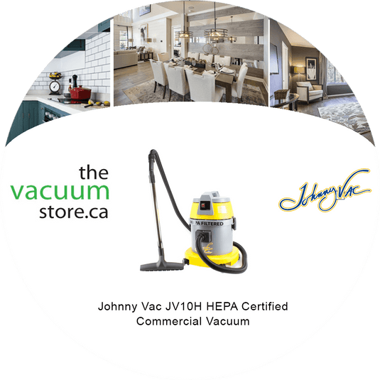 Johnny Vac JV10H HEPA Certified Commercial Vacuum - 4 Gallon Capacity - 10 ft Hose