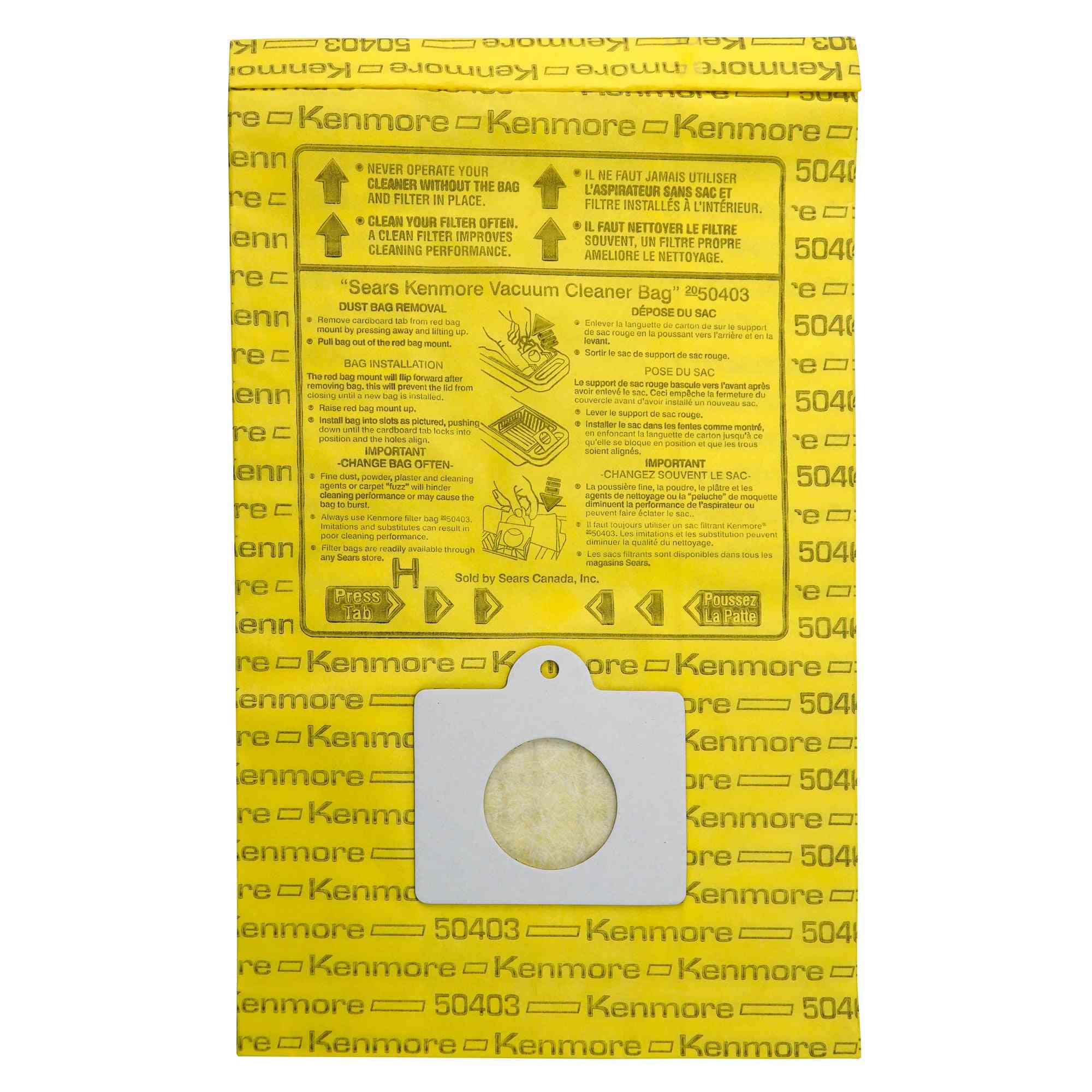 Kenmore Vacuum Bags 50558 KenmoreSears Style C or Q  205055 2050557   2050558 1ply Vacuum Cleaner Bags  3 Pack with Kit Vacuum Bags Pack of  3  Amazonin Home  Kitchen
