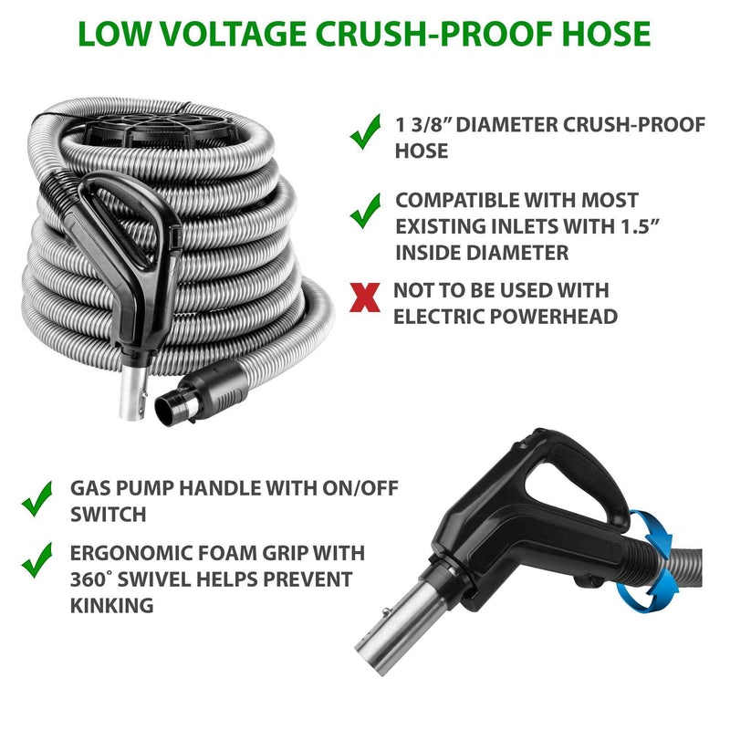 Load image into Gallery viewer, Low Voltage Air Hose with gas pump handle with on/off switch
