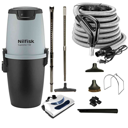 Aspirateur central Nilfisk Supreme 150 avec ensemble électrique de base