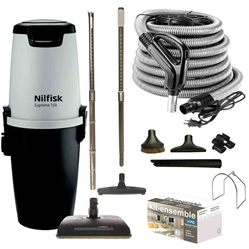 Load image into Gallery viewer, Nilfisk Supreme 150 Central Vacuum with Ultra Electric Package (Black)
