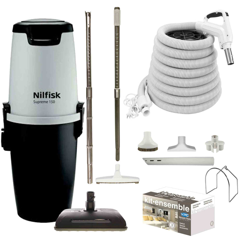 Load image into Gallery viewer, Nilfisk Supreme 150 Central Vacuum with Ultra Electric Package (White)
