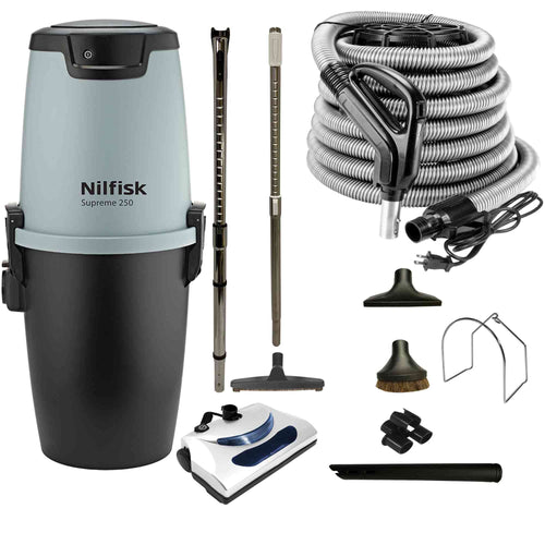 Aspirateur central Nilfisk Supreme 250 avec ensemble électrique de base