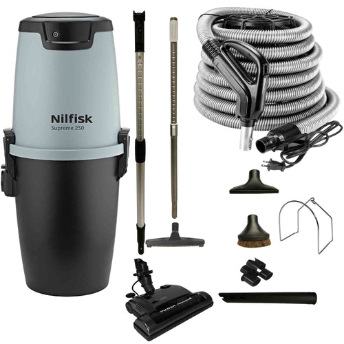 Aspirateur central Nilfisk Supreme 250 avec ensemble électrique standard