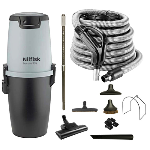 Nilfisk Supreme 250 Central Vacuum with Standard Air Package - Black