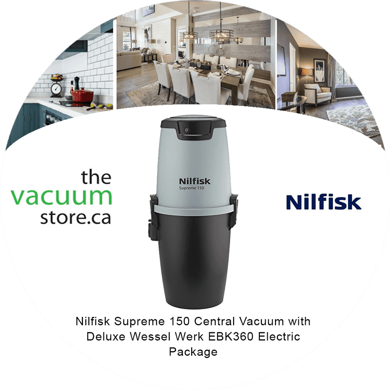 Load image into Gallery viewer, Nilfisk Supreme 150 Central Vacuum with Deluxe Wessel Werk EBK360 Electric Package
