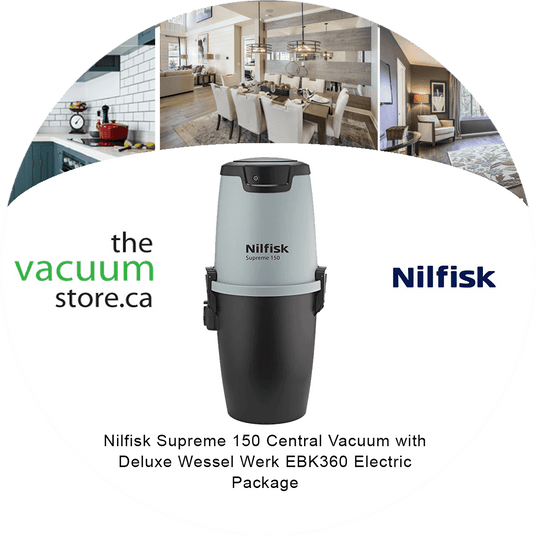 Nilfisk Supreme 150 Central Vacuum with Deluxe Wessel Werk EBK360 Electric Package