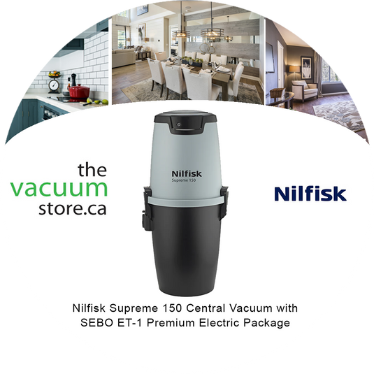 Nilfisk Supreme 150 Central Vacuum with SEBO ET-1 Premium Electric Package