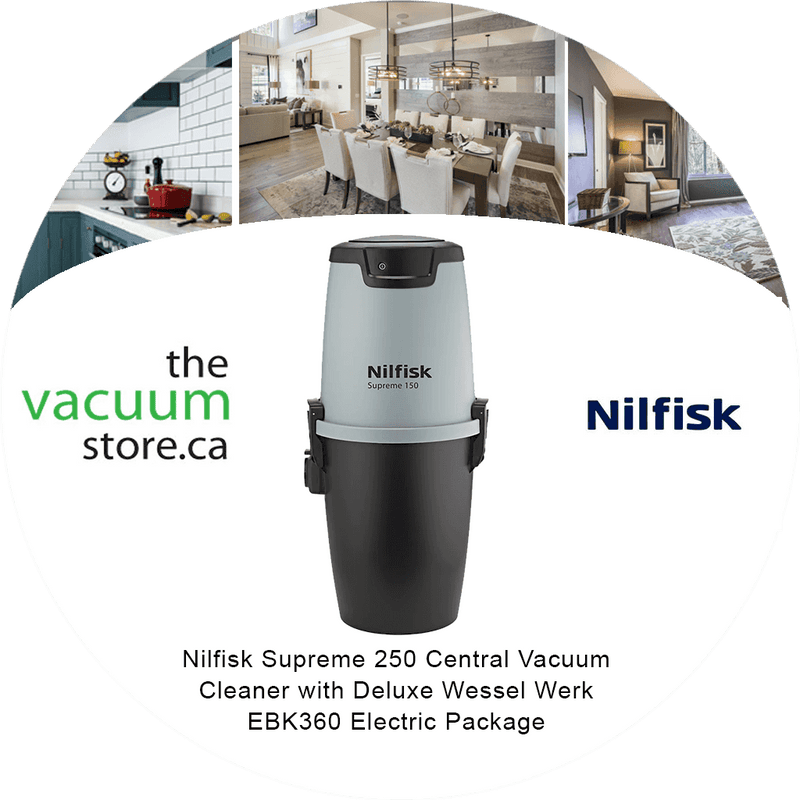 Load image into Gallery viewer, Nilfisk Supreme 250 Central Vacuum Cleaner with Deluxe Wessel Werk EBK360 Electric Package
