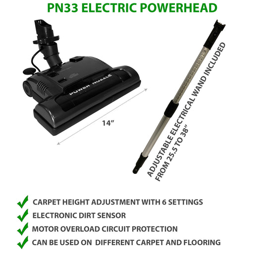 PN33 Electric Powerhead with Adjustable electrical wand