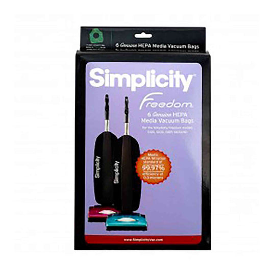 Simplicity Vacuum Bags - HEPA - For Freedom Upright Models