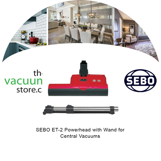 SEBO ET-2 Powerhead with Wand for Central Vacuums