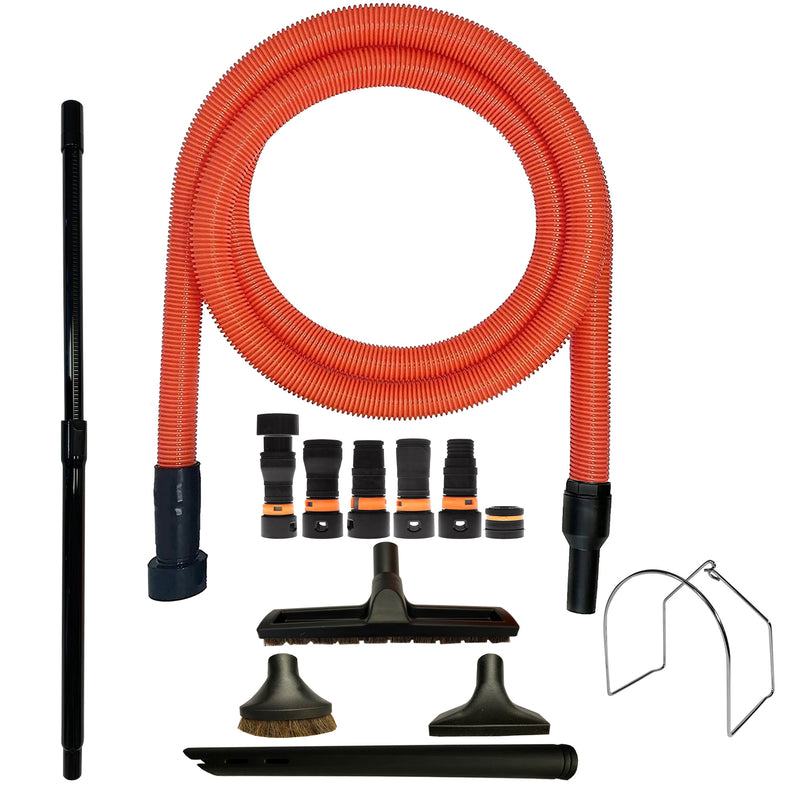Load image into Gallery viewer, VPC Premium Wet Dry Shop Vacuum Extension Hose with Short Handle - Orange
