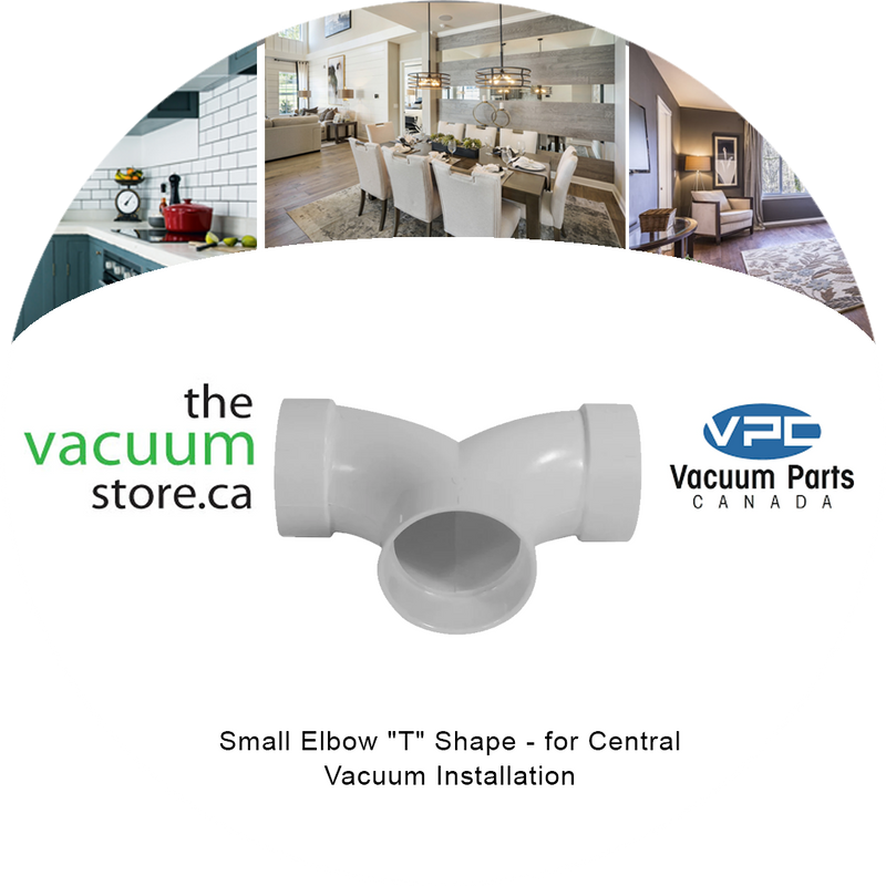 Load image into Gallery viewer, Small Elbow &#39;T&#39; Shape - for Central Vacuum Installation
