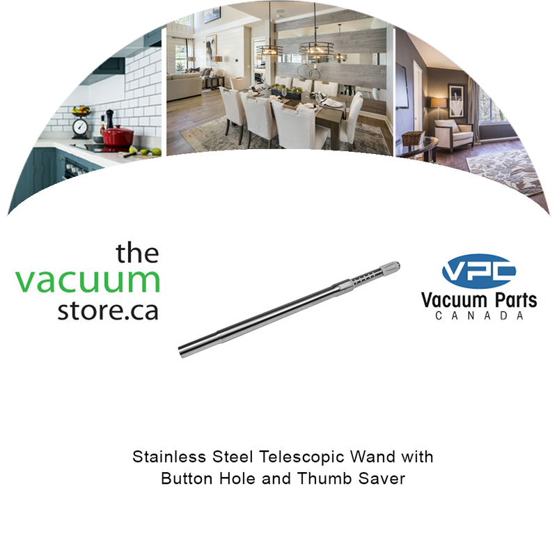Load image into Gallery viewer, Stainless Steel Telescopic Wand with Button Hole and Thumb Saver
