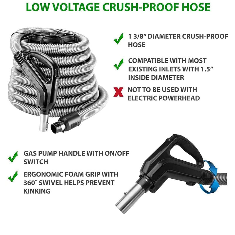 Chargez l&#39;image dans la visionneuse de la galerie, Ensemble d&#39;accessoires pour aspirateur central basse tension VPC avec ensemble d&#39;outils de luxe à brosse combinée 
