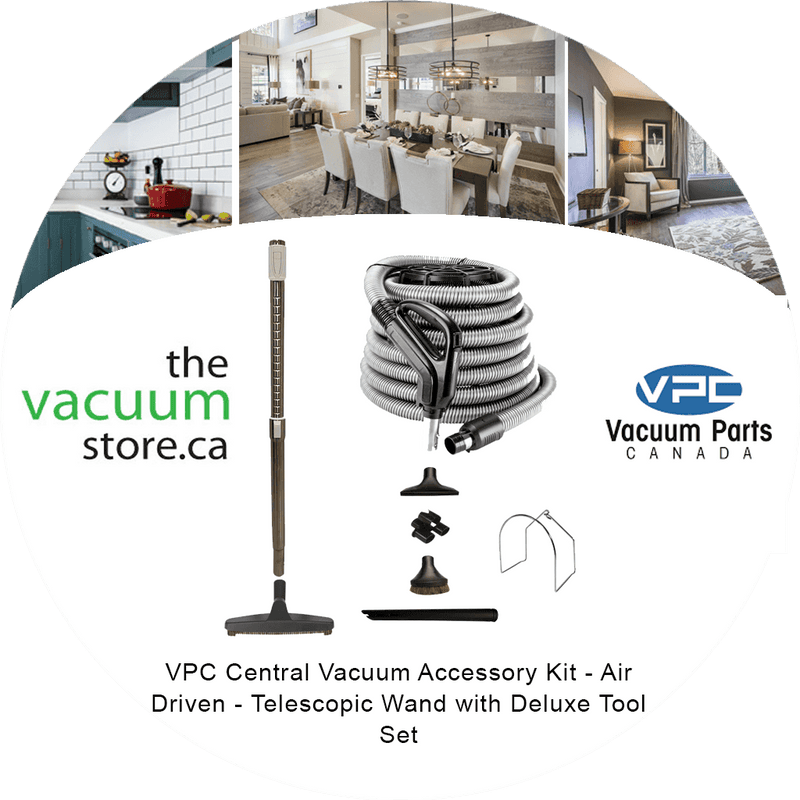 Load image into Gallery viewer, VPC Central Vacuum Accessory Kit - Air Driven - Telescopic Wand with Deluxe Tool Set

