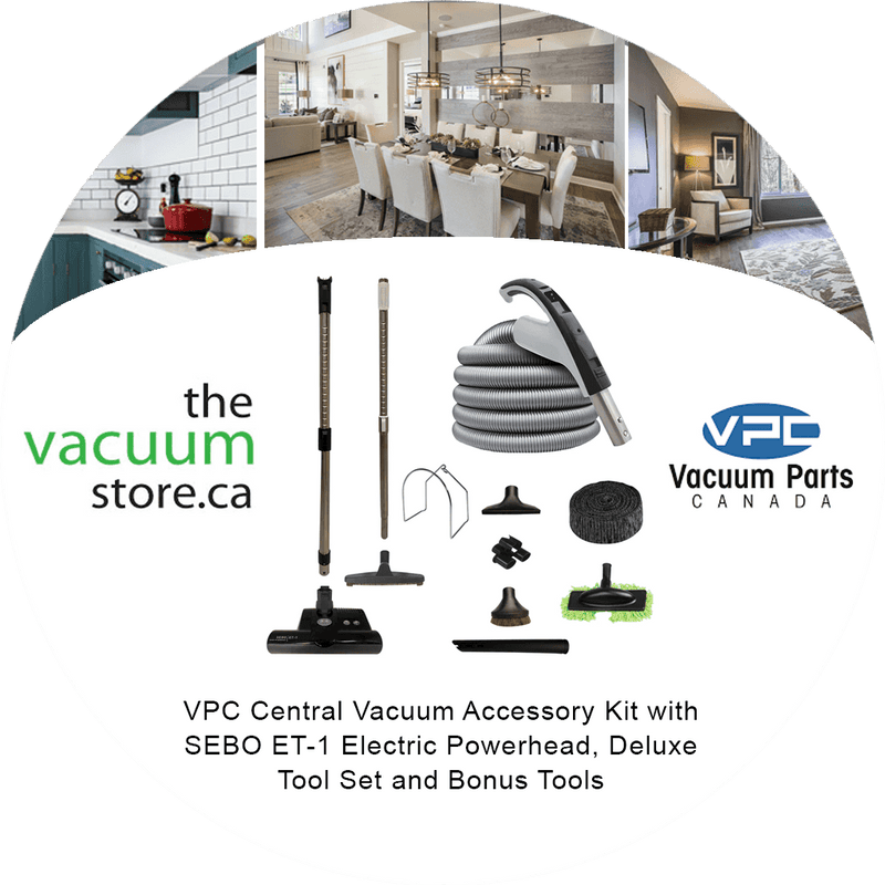 Load image into Gallery viewer, VPC Central Vacuum Accessory Kit with SEBO ET-1 Electric Powerhead, Deluxe Tool Set and Bonus Tools
