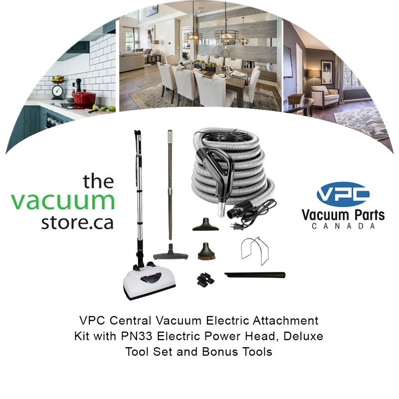 Load image into Gallery viewer, VPC Central Vacuum Accessory Kit with Wessel Werk Powerhead, Telescopic Wand and Deluxe Tool Set
