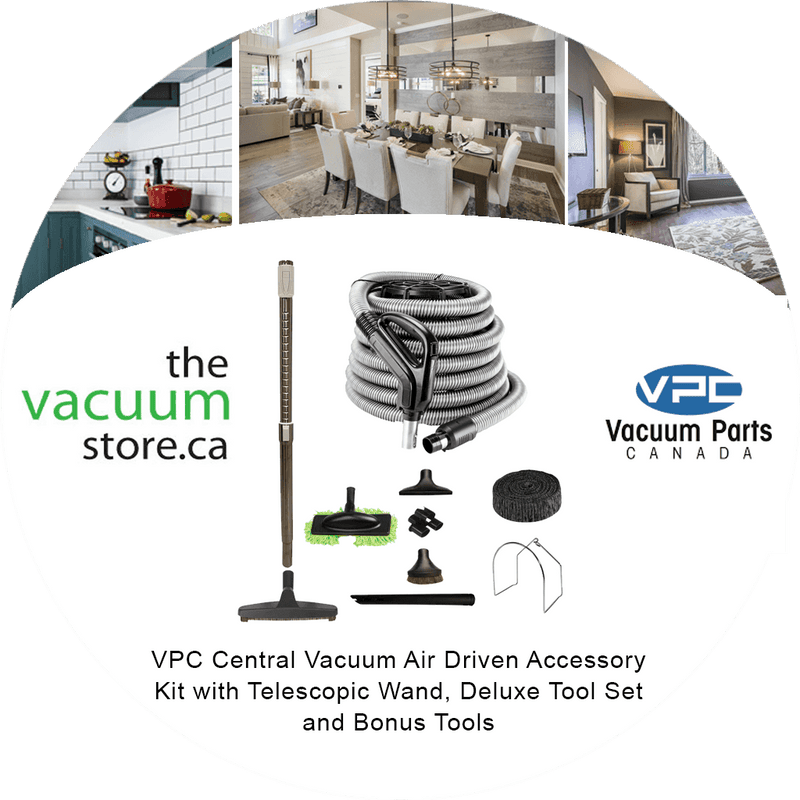 Load image into Gallery viewer, VPC Central Vacuum Air Driven Accessory Kit with Telescopic Wand, Deluxe Tool Set and Bonus Tools
