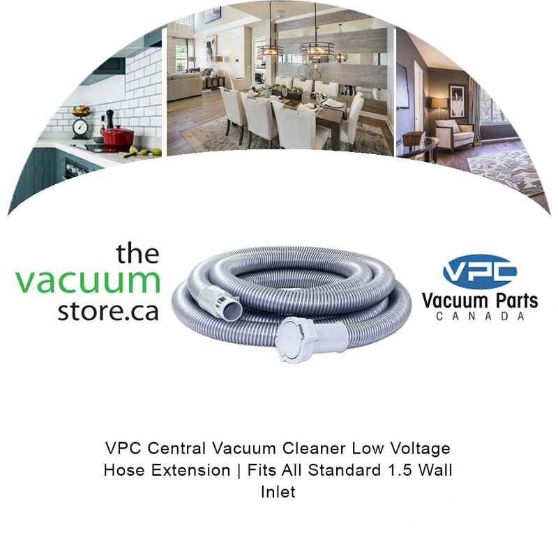 Load image into Gallery viewer, VPC Central Vacuum Cleaner Low Voltage Hose Extension | Fits All Standard 1.5 Wall Inlet
