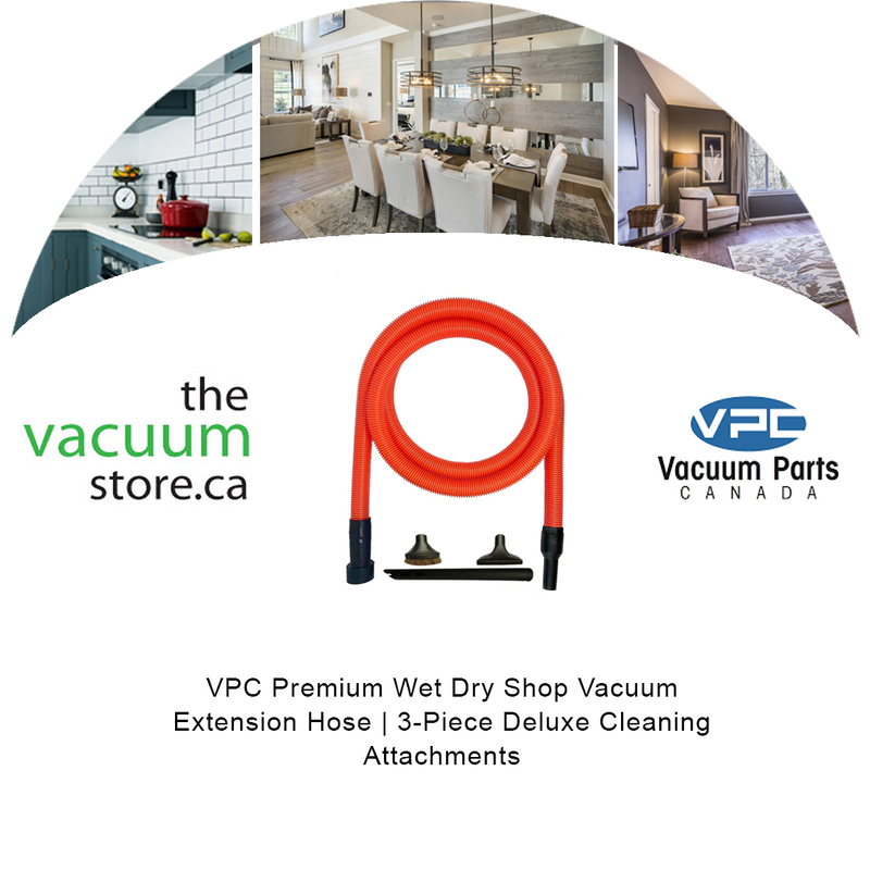 Load image into Gallery viewer, VPC Premium Wet Dry Shop Vacuum Extension Hose | 3-Piece Deluxe Cleaning Attachments
