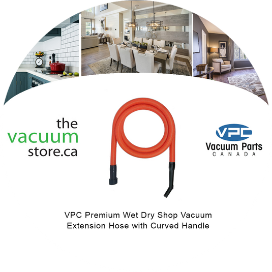 VPC Premium Wet Dry Shop Vacuum Extension Hose with Curved Handle