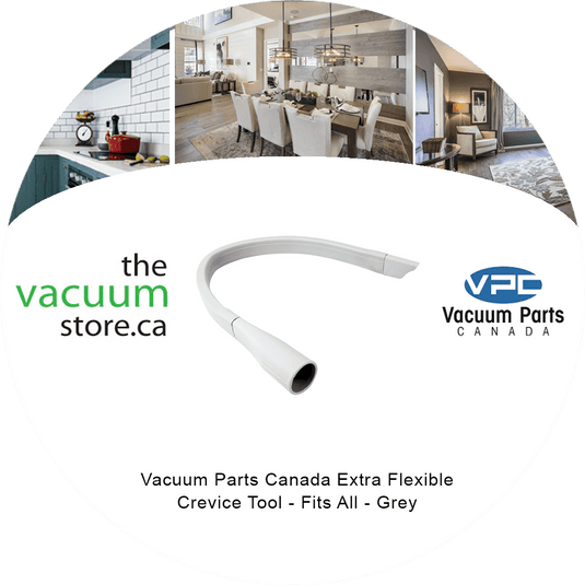 Vacuum Parts Canada Extra Flexible Crevice Tool - Fits All - Grey