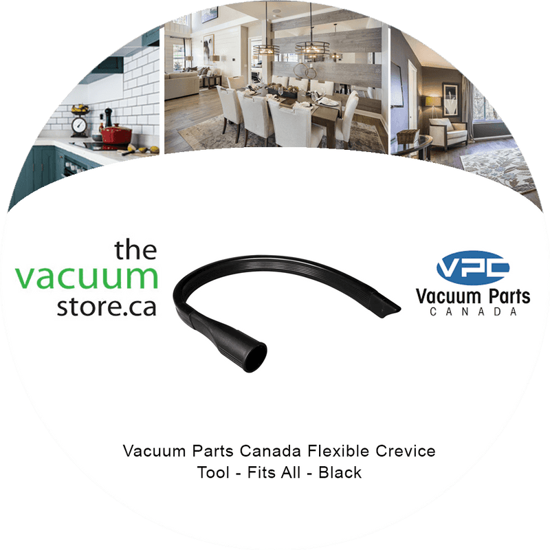 Chargez l&#39;image dans la visionneuse de la galerie, Suceur plat flexible de Vacuum Parts Canada - Convient à tous - Noir
