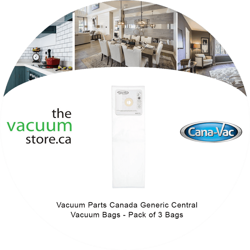 Load image into Gallery viewer, Vacuum Parts Canada Generic Central Vacuum Bags - Pack of 3 Bags
