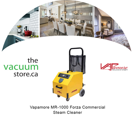 Vapamore MR-1000 Forza Commercial Steam Cleaner. Electronic Solenoid for Dry Steam Control, Stainless Steel 1900w Boiler, 3 Gallon Water Capacity, Multipurpose, Chemical Free, 50 Professional Tools