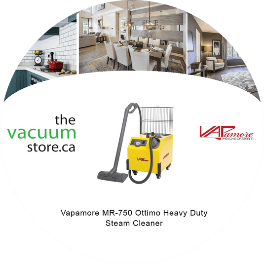 Vapamore MR-750 Ottimo Heavy Duty Steam Cleaner | Stainless Steel Boiler, 1 Gal. Water Capacity, Multipurpose, Chemical Free, 24 Professional Tools