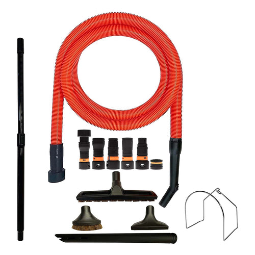 VPC Premium Wet Dry Shop Vacuum Extension Hose with Curved Handle - Orange