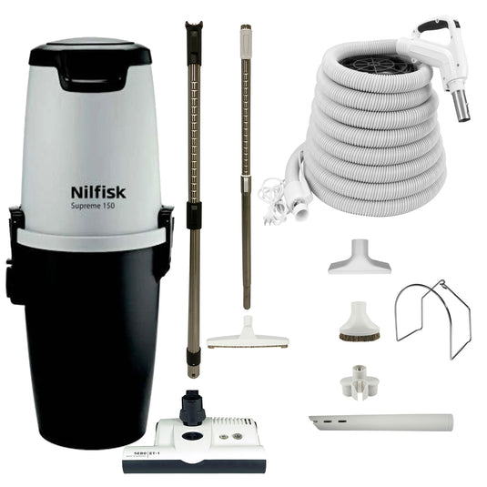 Nilfisk Supreme 150 Central Vacuum with SEBO ET-1 Premium Electric Package