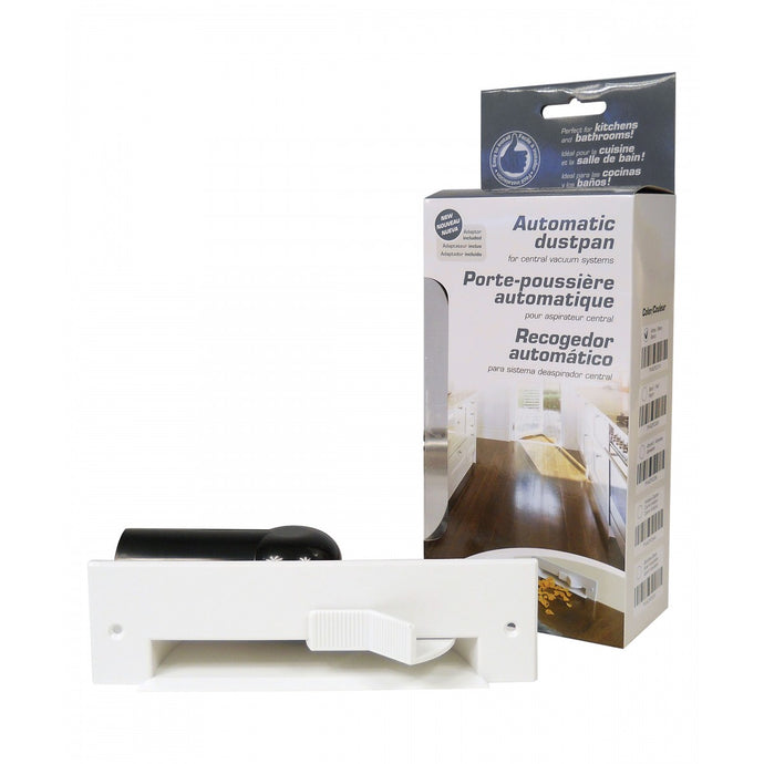 Automatic Dustpan for Central Vacuum - White