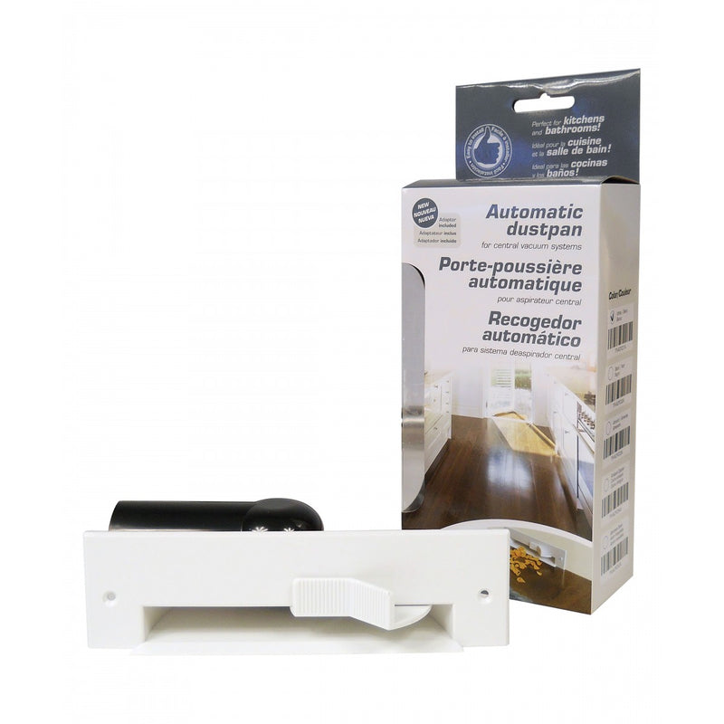 Load image into Gallery viewer, Automatic Dustpan for Central Vacuum - White
