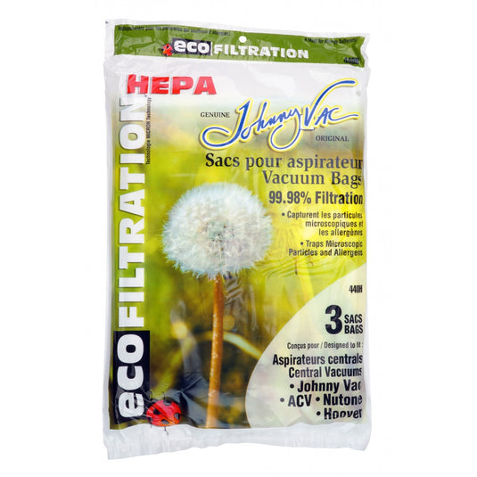 HEPA Micro Filter Vacuum Bags for Johnny Vac, ACV, Nutone and Hoover