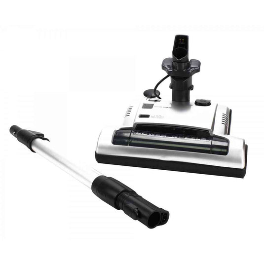 Central Vacuum Electric Power Head with integrated Telescopic Wand - Silver