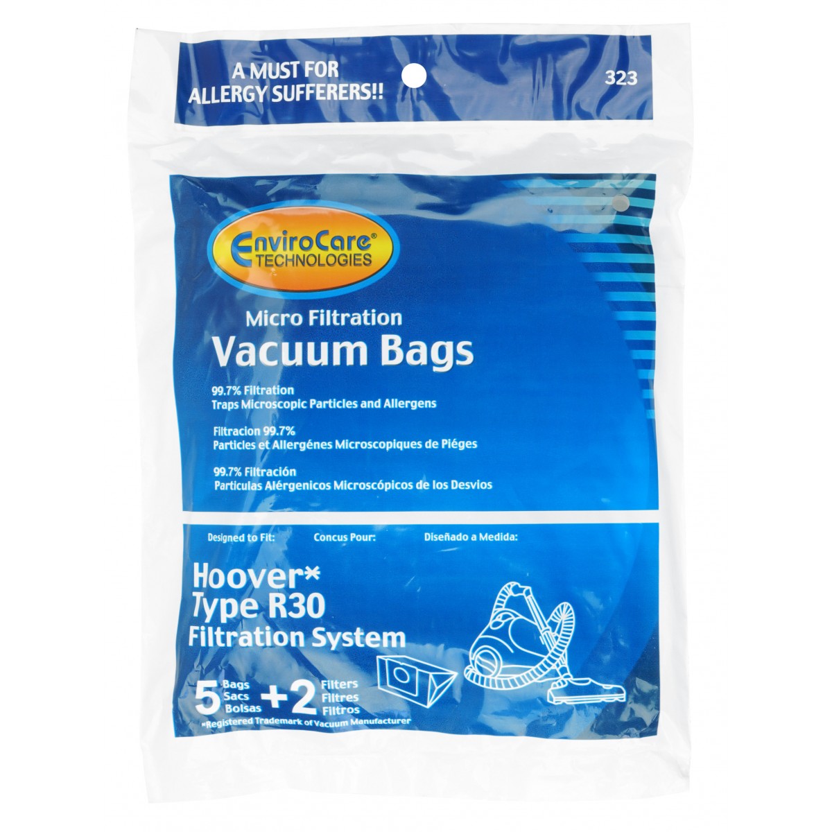 Hoover Central Vacuum Bags  VACMASTER