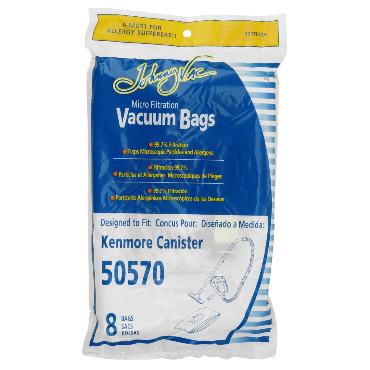 Eureka Style T Vacuum Bags (61555B) – 9-Pack, Fits Eureka Canister Vacuums, Replacement Filter Bags