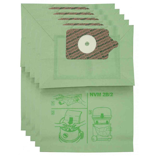 Sac papier pour aspirateur Johnny Vac JV402 - Numatic Charles NVM2B 300, 350, 360, 375, 380 - Paquet de 10 sacs