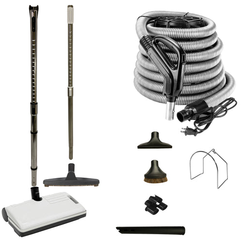 VPC Central Vacuum Electric Accessory Kit with Sweep n Groom Electric Power Head
