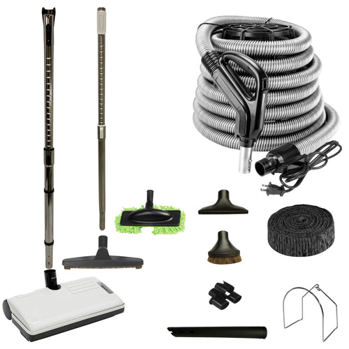 VPC Central Vacuum Electric Accessory Kit with Sweep N Groom Electric Power Head